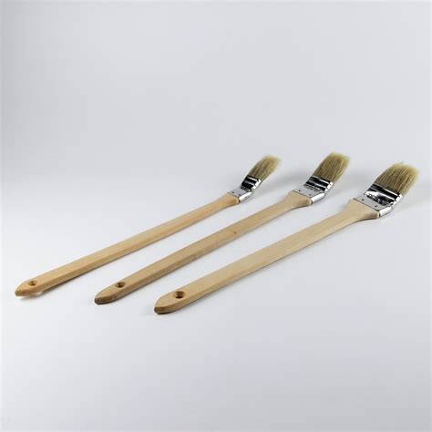 150 Degree Color Bristle Brush With Long Wooden Plastic Handle Paint