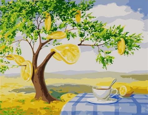 Картина по номерам «Лимонное дерево» VA-0741 Colibri 40x50 - купить ...