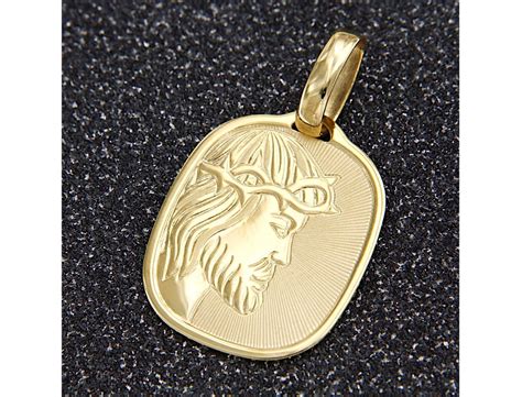Gold Jesus Pendant Men Jesus Head Pendant Gold Jesus Medal Jesus