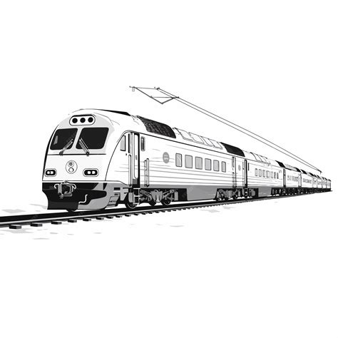 Premium Vector Isolated Train White Background