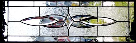 Hg343h7 Leaded Glass Horizontal Beveled Transom Window Custom Glass Design