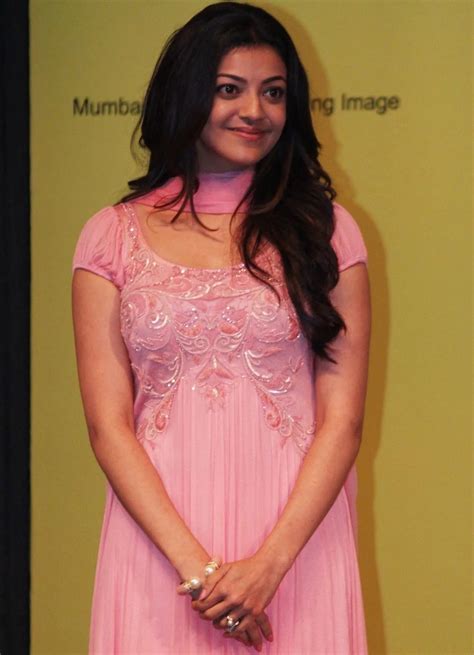 Tollywood Actress Kajal Agarwal Hot Photos In Pink Salwar Churidar