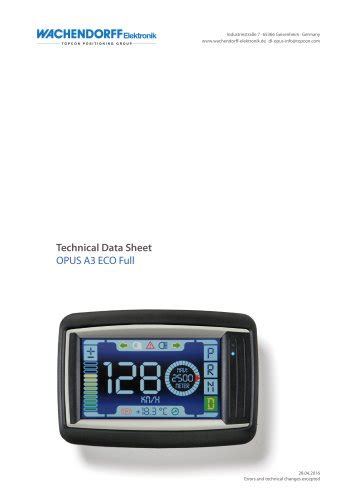 OPUS A3 STANDARD Basic - Topcon Electronics GmbH & Co. KG - PDF ...