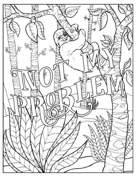 Fuck Off I M Coloring Unwind With 50 Obnoxiously Fun Swear Word Coloring Pages Funny Activity