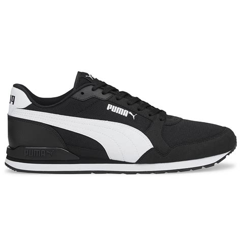 Puma St Runner V Mesh Erkek Siyah G Nl K Stil Ayakkab Sportive