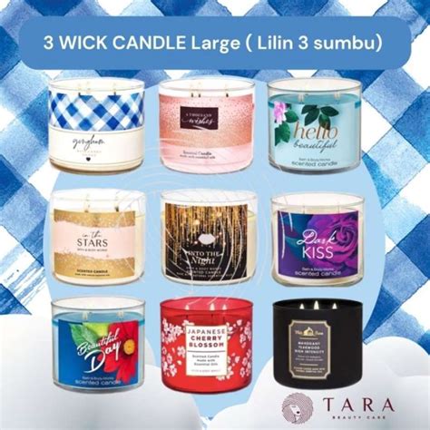 Promo Bbw Bath And Body Works Wick Candle Large Lilin Sumbu Part Eucalyptusspear A