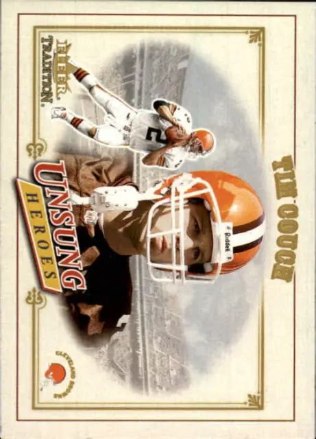 CARTE DE FOOTBALL 2001 Fleer Tradition 311 canapé Tim UH EUR 2 21