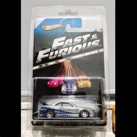 Jual Hot Wheels Error Nissan Skyline Gt R R Fast Furious Wing Hitam Shopee Indonesia
