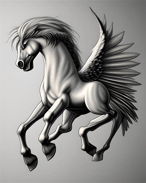 Realistic Pegasus Graphic · Creative Fabrica