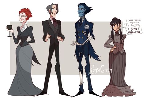 Wrightworth Trash — Gaylawyerhell Some Corpse Bride Au Designs