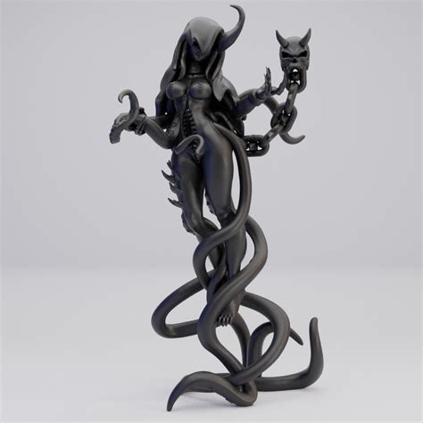 Hot Goblin 夢喰いヌードA ミニチュア ホットゴブリン 触手と鎖の頭蓋骨