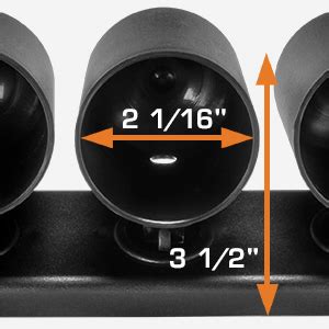 Amazon Glowshift Universal Black Triple Gauge Swivel Dashboard Pod