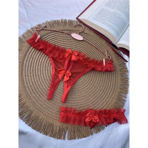 Kit Calcinhas Sensual Sexy Aberta Na Frente Perneira Yully Lingerie Shopee Brasil