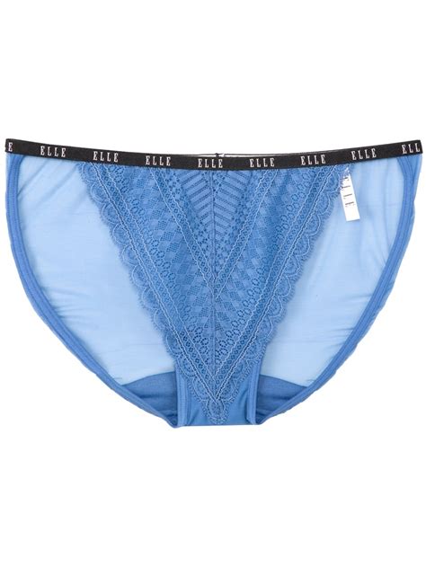 ELLE Lingerie กางเกงในรปแบบ Sexy Lowrise ดไซนดวยผาลกไมในสไตลฝรงเศส LU Shopee