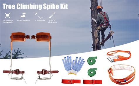 Twsoul Tree Climbing Spikes Stainless Steel With Harness Belt Upgrade