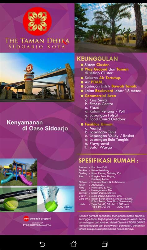 Perumahan Sidoarjo Kota Taman Dhika Sidoarjo Kota