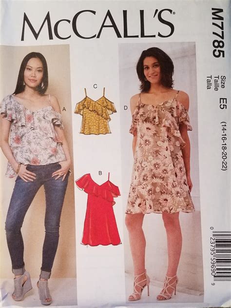 Mccalls Sewing Pattern Sizes Etsy