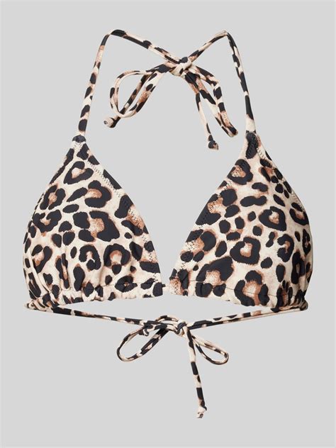 Jake S Casual Bikini Oberteil Mit Allover Muster Sand Online Kaufen