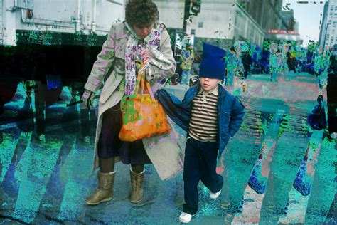 West Chicago Avenue, Chicago, March 1988 : r/glitch_art