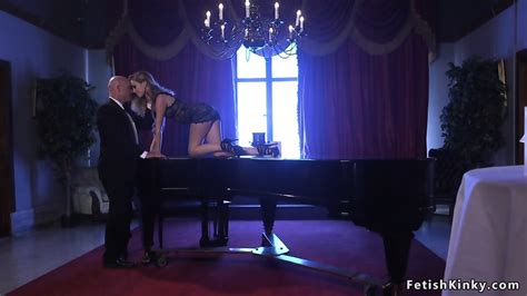 Blonde Pianist Anal Plugged And Whipped