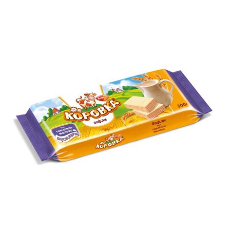 Коровка Вафли вкус топленое молоко, 300 г - купить с доставкой по ...