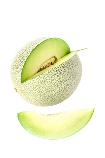 Green Melon On White Juicy White Food Sweet Png Transparent Image