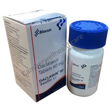 Daclatasvir Tablets 60 Mg Packaging Box At Rs 2500 Pack In New Delhi