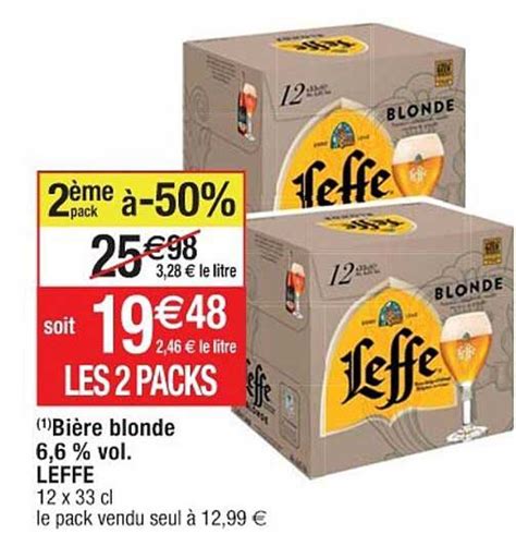Promo Bi Re Blonde Vol Leffe Chez Cora Icatalogue Fr