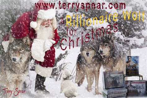 Billionaire Wolf Christmas Wolves And Santa With Extra Snow Font 1000