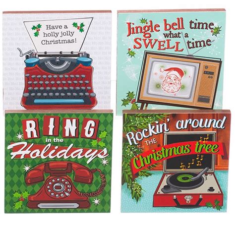 Retro Christmas Coasters Set Of 4 Canada RetroFestive Ca