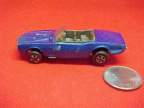 Vintage Mattel Hot Wheels Redline Custom Firebird Blue Hong Kong