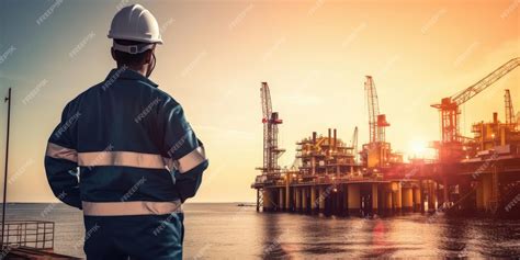 Tecnico Em Petroleo E Gas - Premium AI Image | Offshore oil and gas industry and operated by ...