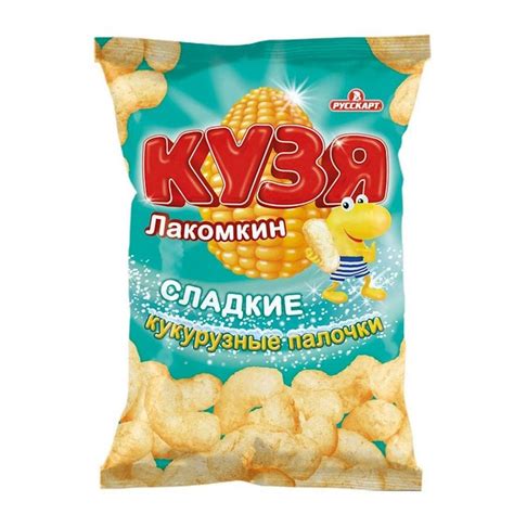 Кукурузные палочки в сахаре Кузя Лакомкин, 140г - купить в Баку. Цена ...