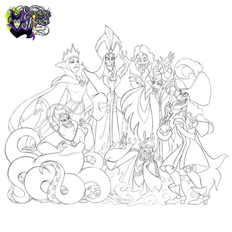 Disney Villains Coloring Pages At Getcolorings Free Printable