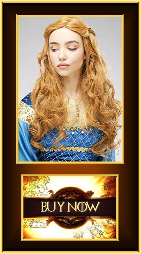 Womens Margaery Tyrell Style Curly Auburn Wig Game Of Thrones Cosplay