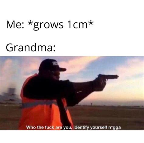 Me Grows Lcm Grandma Who The Fuck Are You Identify Yourself Nigga Funny