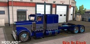 Peterbilt 389 Blue/Grey skin - ATS