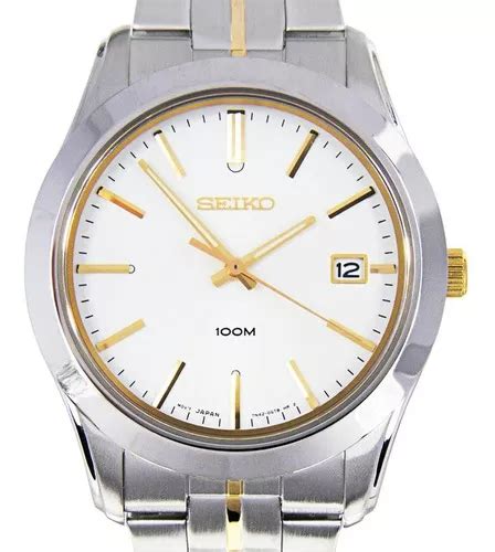 Reloj Seiko Hombre Sgee45 P1 Cristal Zafiro Sumergible Color De La