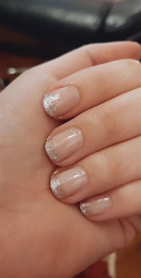 Nude Nails With Glitter Nude Nails With Glitter Nude Nail Polish Nails
