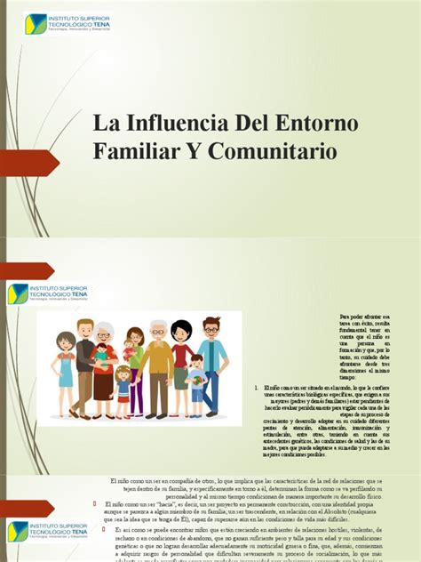 La Influencia Del Entorno Familiar Y Comunitario Pdf Familia Aprendizaje