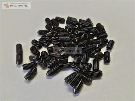 Винт установочный М5х10 (остроконечный), под шестигранник DIN914 купить ...