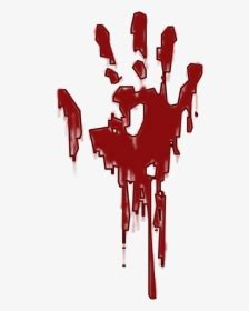 Handprint Svg Blood Hand Transparent Background Free Off