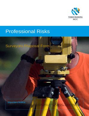 Surveyors Professional Indemnity Proposal Doc Template Pdffiller