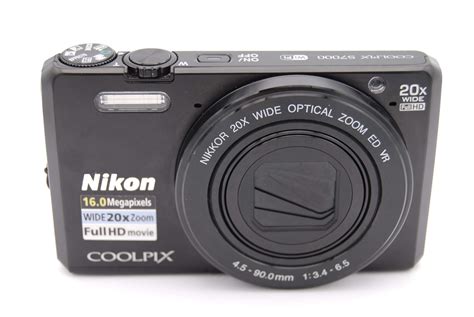 Nikon Coolpix S7000 16MP 3''Screen 20x Zoom Digital Camera BLACK ...