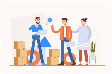 Premium Vector Flat Design Teamwork Concept With People