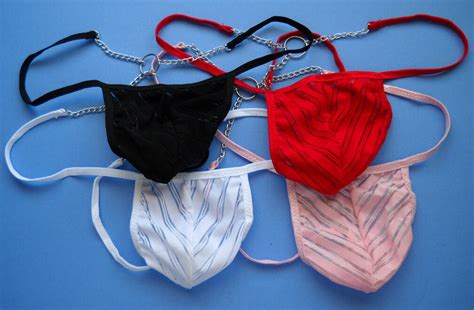K Hot Sexy Men String Thong C Thru Stripes Pouch Ebay