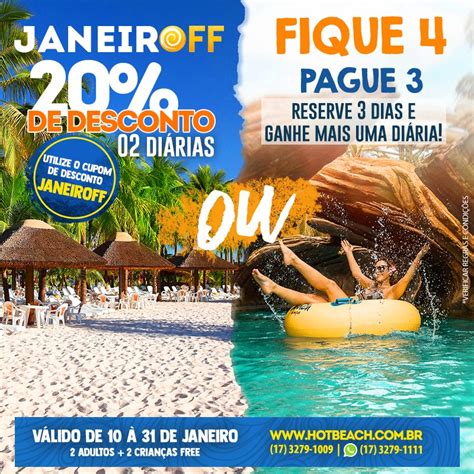 Hot Beach Olímpia anuncia desconto especial para as férias E tem esquenta carnaval Diário