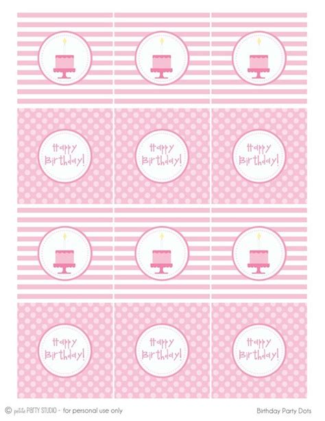 Free Printables Rebecca Propes Design Diy Birthday Printables