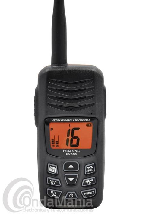 WALKIE TALKIE MARINO DE VHF SATNDARD HORIZON HX300E SUMERGIBLE IPX8