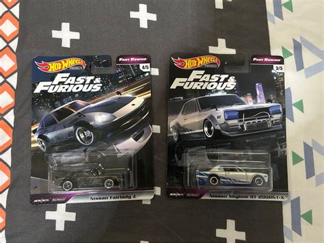 Hot Wheels Fast And Furious Premium Nissan Skyline And Nissan Fairlady Z Hobbies Toys Toys